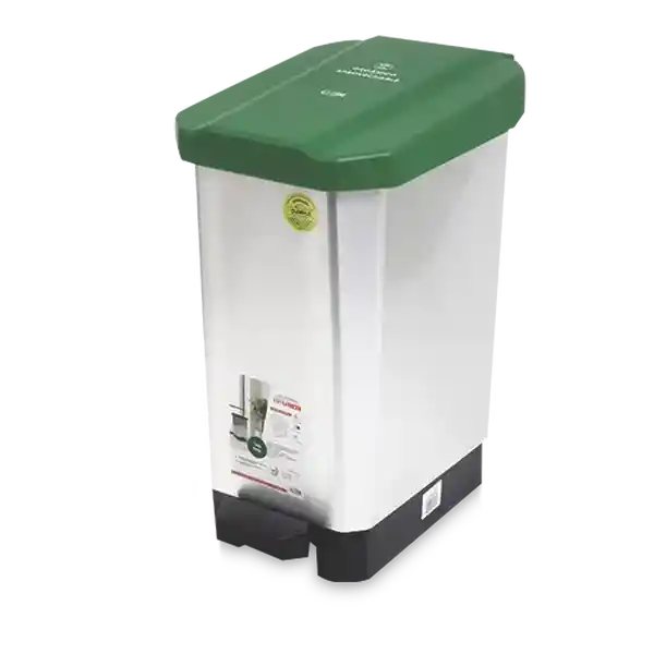 Estra Papelera Aprovechable Verde 22 L