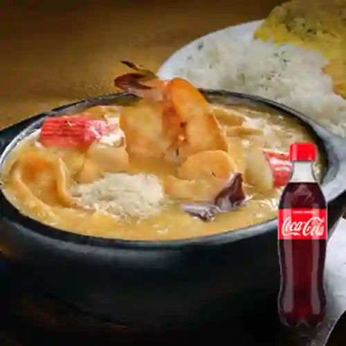 Combo Cazuela de Mariscos + Coca Cola 400 ml