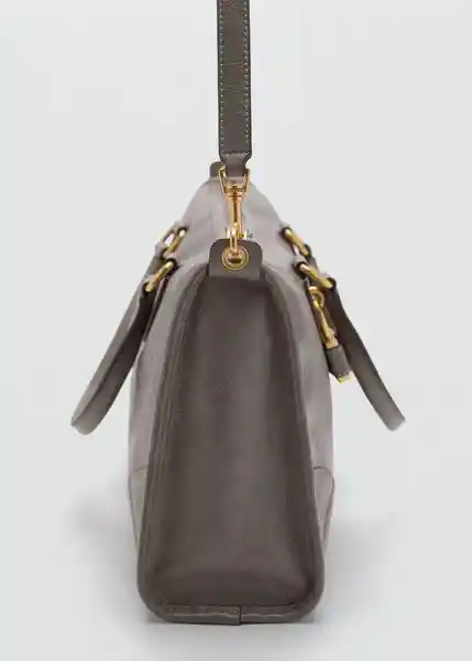 Bolso M Agnes Gris Talla 99 Mujer Mango