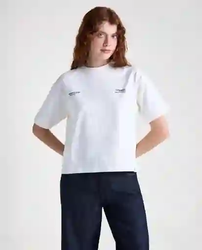 Camiseta Mujer Crudo Talla M 609G000_CRU110606 Americanino