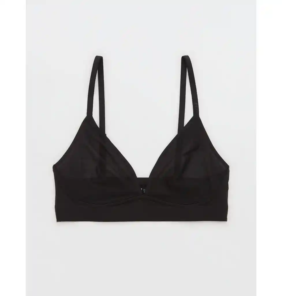 Bralette Negro Talla Large Aerie American Eagle