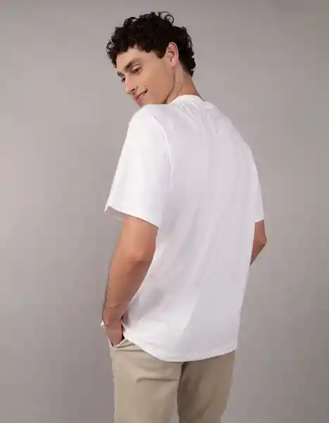 Camiseta Hombre Blanco Talla: SMALL 4340100 American Eagle