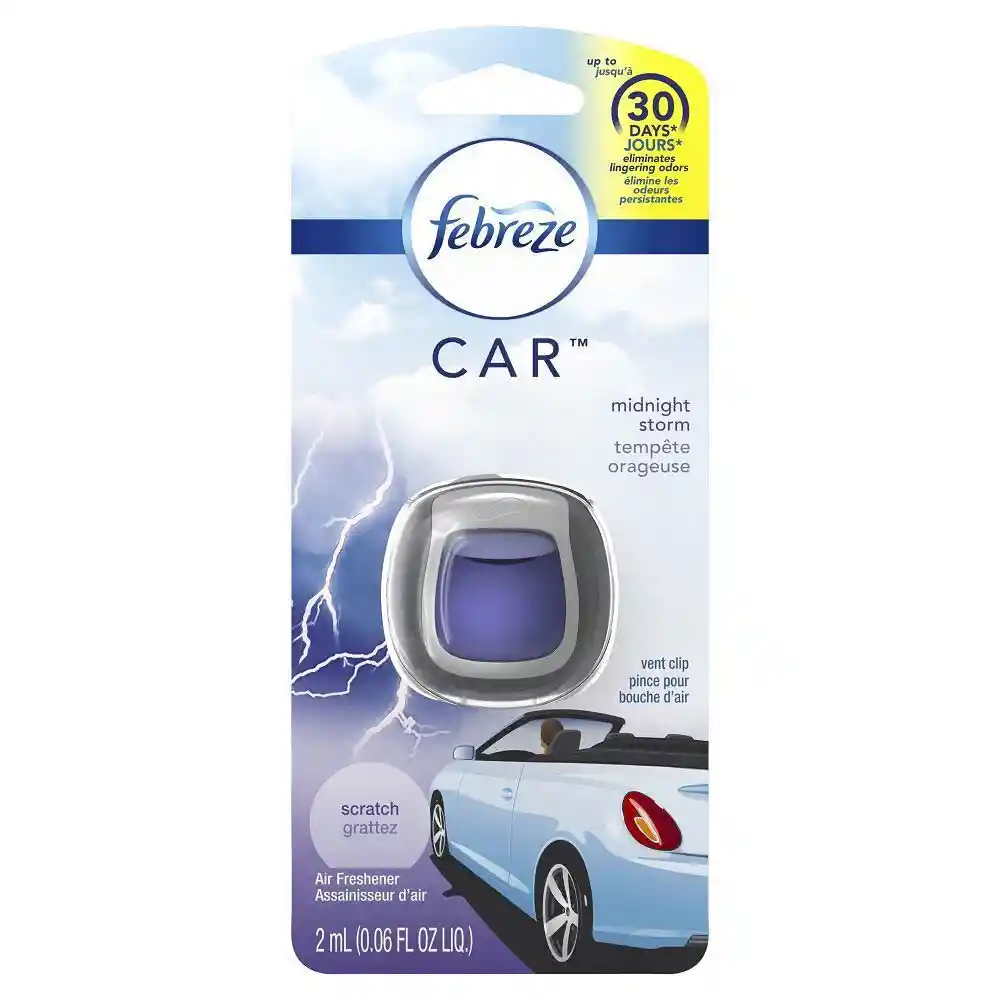 Febreze Ambientador Vent Clip Midnight Storm 2 mL