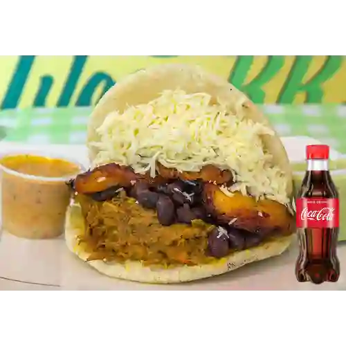 Combo Arepa Pabellon + Coca Cola 250Ml