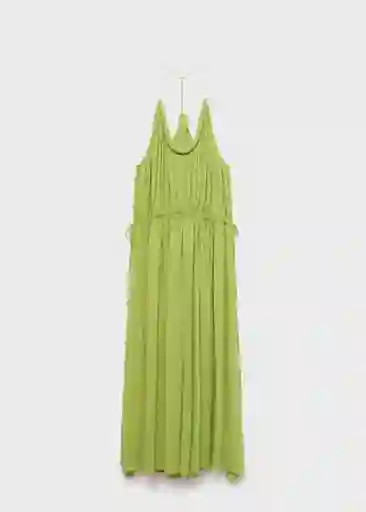 Vestido Ocean Verde Talla M Mujer Mango