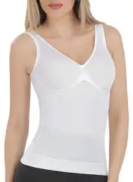 Ritchi Blusa Semicontrol Manga Corta Blanco Talla L-XL