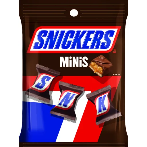 Snickers mini chocotales con maní 127.4 g