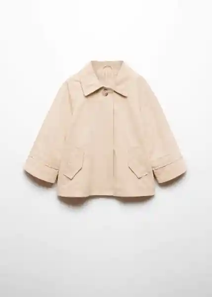 Chaqueta Claudiab Beige Talla 71 Niña Mango