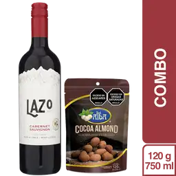 Combo Ancheta Lazo Vino Tinto Cabernet + Del Alba Almendra Cocoa