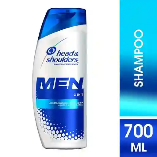 Head & Shoulders Shampoo Control Caspa 3 en 1 para Hombre
