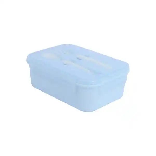 Contenedor Para Lunch Rectangular Azul Miniso