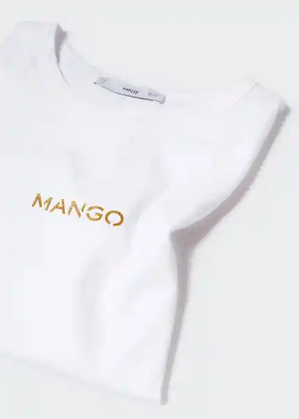 Camiseta Pstmango Blanco Talla S Mujer Mango