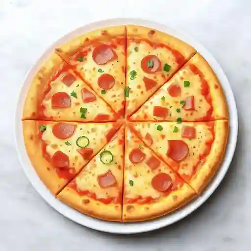 Pizza Jamón y Queso Mediana