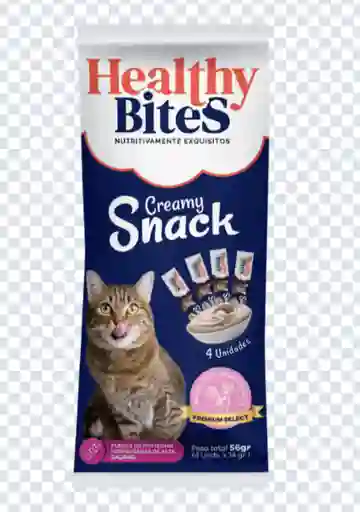 Healthy Bites Snack Cremoso Gato Sabor Pavo y Arándanos Sobre
