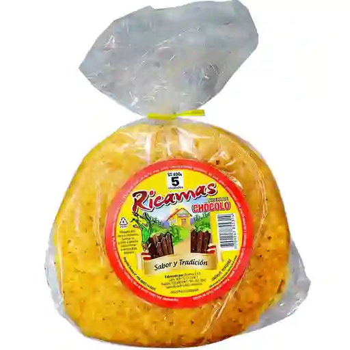 Arepa De Chócolo Ricamas 5 Unds X300 G