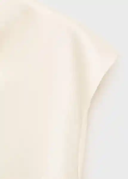 Blusa Noelisi Offwhite Talla M Mujer Mango