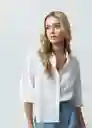 Camisa Nani Mujer Crudo Puro Claro Talla S 012G333 Naf Naf
