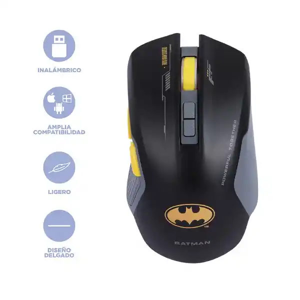 Mouse Inalambrico Serie Dc Batman Miniso