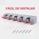 Triple Clean Soporte Para Trapero y Escobas 5 Puestos
