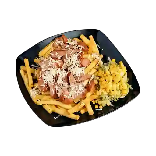 Promo Salchipapa con Gaseosa