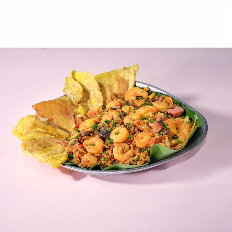 Arroz encocado de mariscos