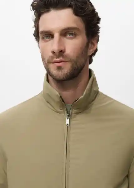Chaqueta Nada Beige Talla M Hombre Mango