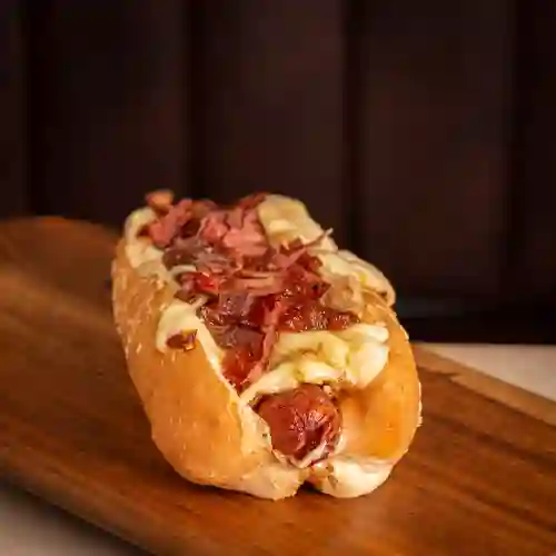 Perro Doble Salchicha con Tocineta