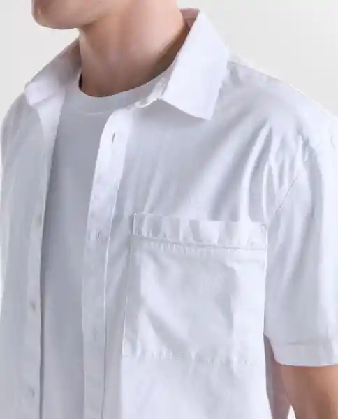 Camisa Hombre Blanco Talla S 819G000_BLA110601 Americanino