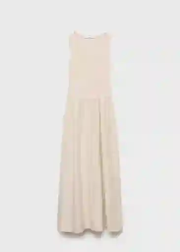 Vestido Valvi Crudo Talla S Mujer Mango