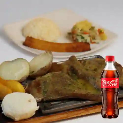 Combo Sobrebarriga a la Plancha +Cocacola Orig 400ml