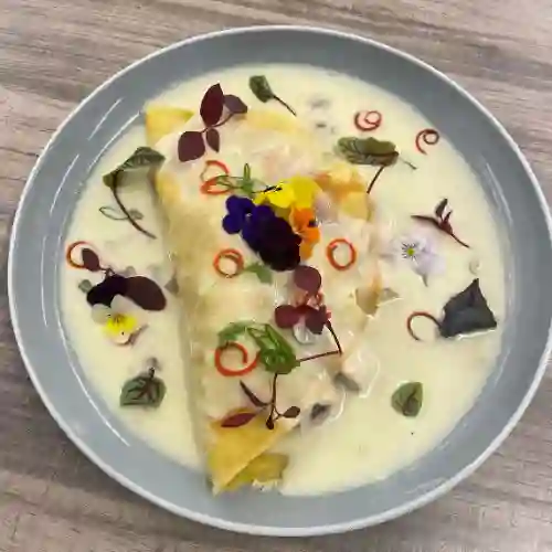 Crepe de Pollo con Champiñones