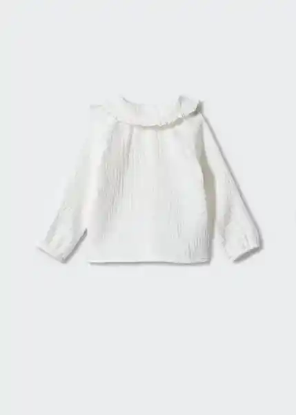 Blusa Mariela Blanco Talla 66 Niñas Mango