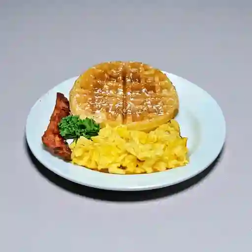 Waffle con Huevos Al Gusto