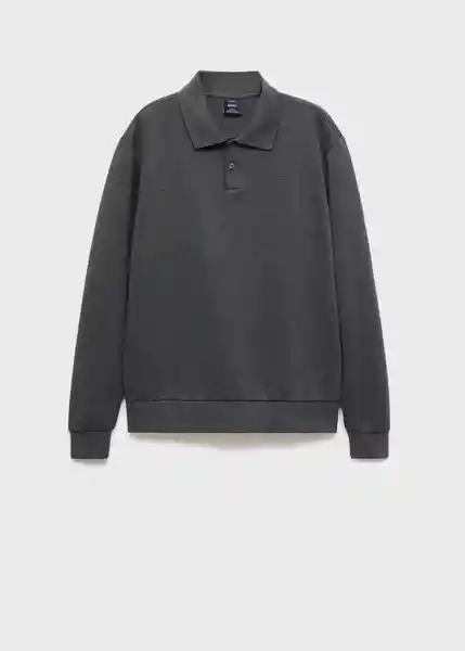 Buzo Sudadera Bola Gris Oscuro Vigore Talla M Hombre Mango