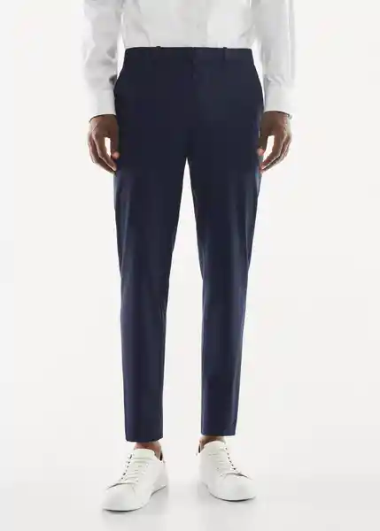 Pantalón Bologna Navy Talla 44 Hombre Mango