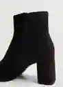 Botin Nilo Negro Talla 39 Mujer Mango