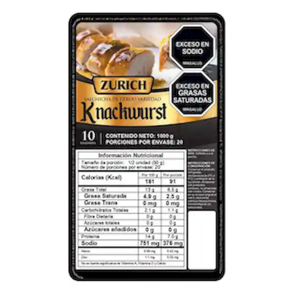 Zurich Salchicha Knackwurst
