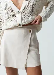 Falda Mujer Beige Arena Claro 10 441G370 Naf Naf