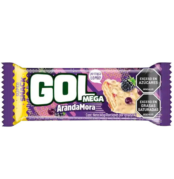 Gol Mega Galleta Arándanos Mora 46 g