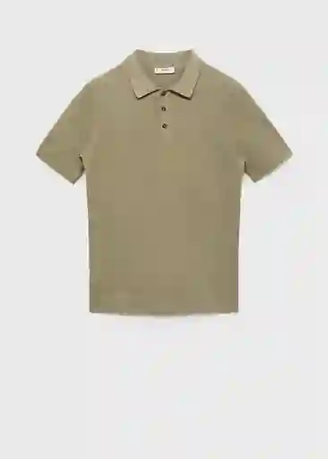 Camiseta Polo Andrew Khaki Talla XL Hombre Mango