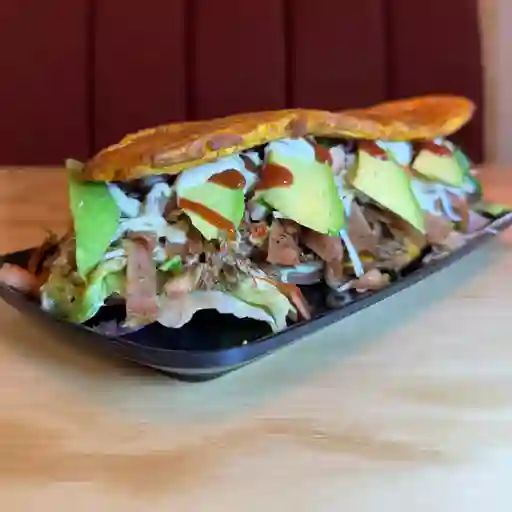 Patacón con proteína