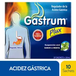 Gastrum Sachet Plux Hidrotalcita Sabor a Menta