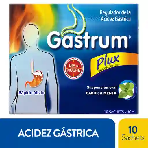 Gastrum Sachet Plux Hidrotalcita Sabor a Menta