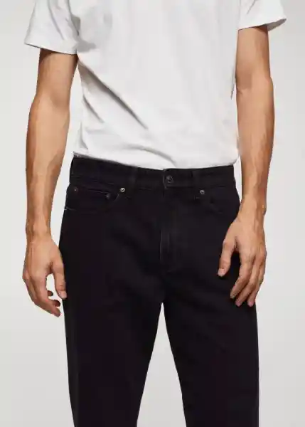 Jean Sam Tejano Negro Talla 40 Hombre Mango