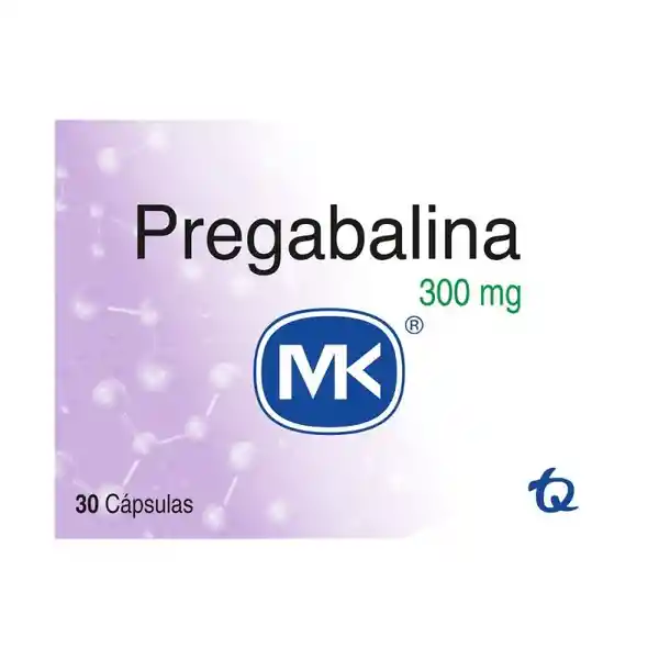 Mk Pregabalina Antiepileptico (300 mg) 30 Cápsulas