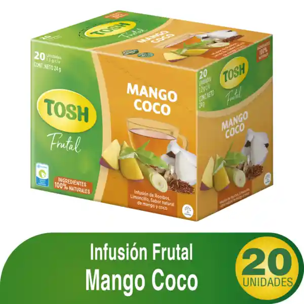 Tosh Infusión Caliente Sabor Mango y Coco