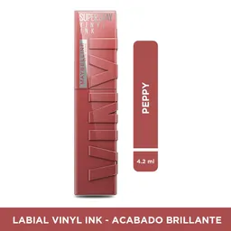 Labial Líquido Maybelline Vinyl Ink Peppy