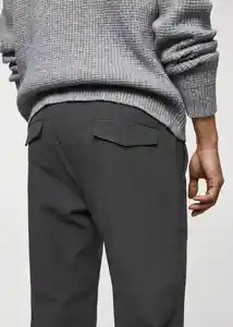 Pantalón Murlo Gris Talla 42 Hombre Mango