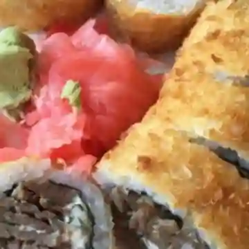 Maki Atun Ponsu Tempura + Jengibre +Wasa