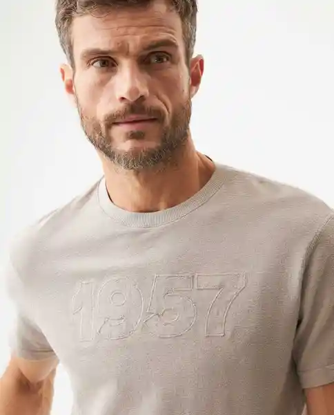 Camiseta Basic 1957 Beige Atmósfera Medio Talla L Chevignon